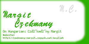 margit czekmany business card